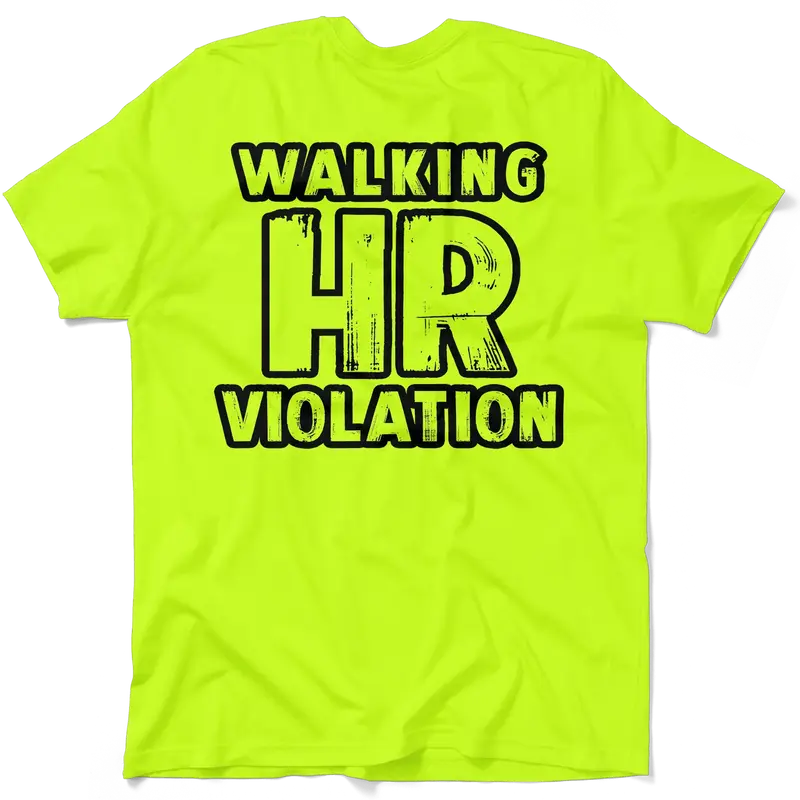 HR Violation - Safety Yellow Pocket T-Shirt