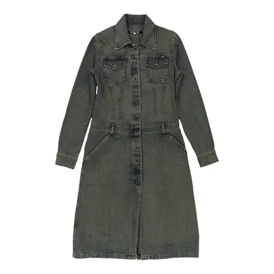 Rifle Midi Denim Dress - Small Dark Wash Cotton