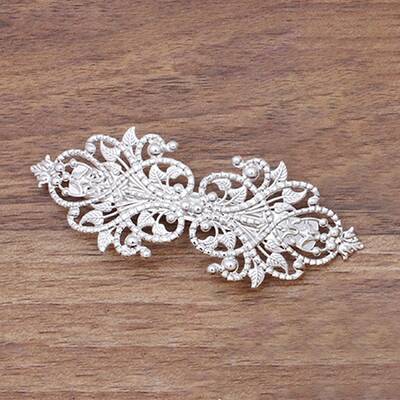 Brass Filigree Hair Barrette