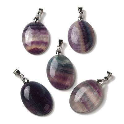 Natural Fluorite Pendants