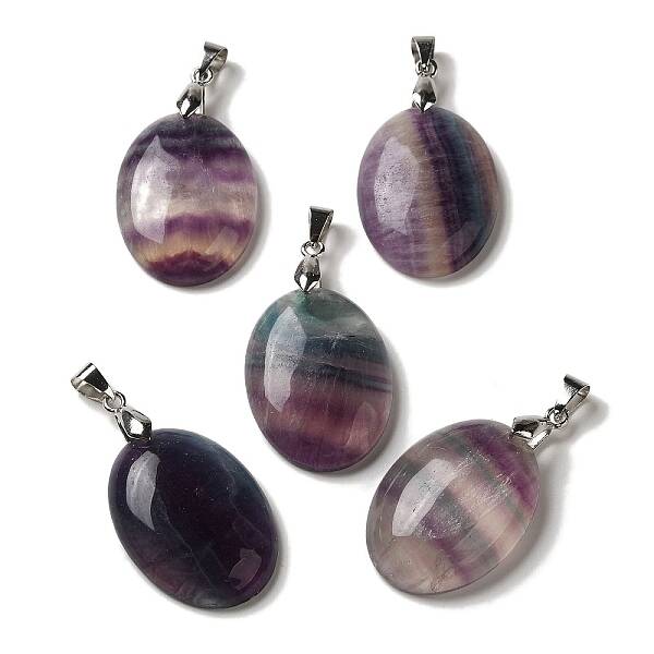 Natural Fluorite Pendants
