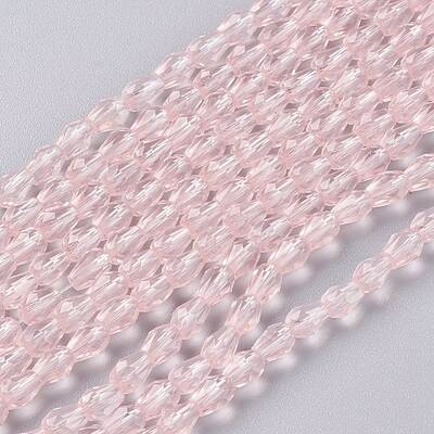Faceted Glass Beads Strands