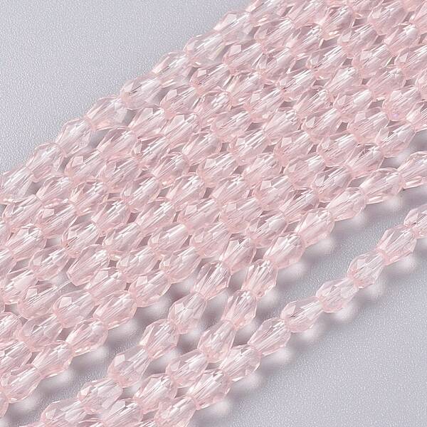 Faceted Glass Beads Strands