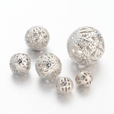 Iron Filigree Beads