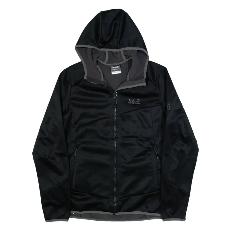 JACK WOLFSKIN Mens Jacket Black Hooded M