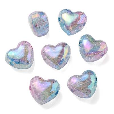 Transparent Crackle Acrylic Beads