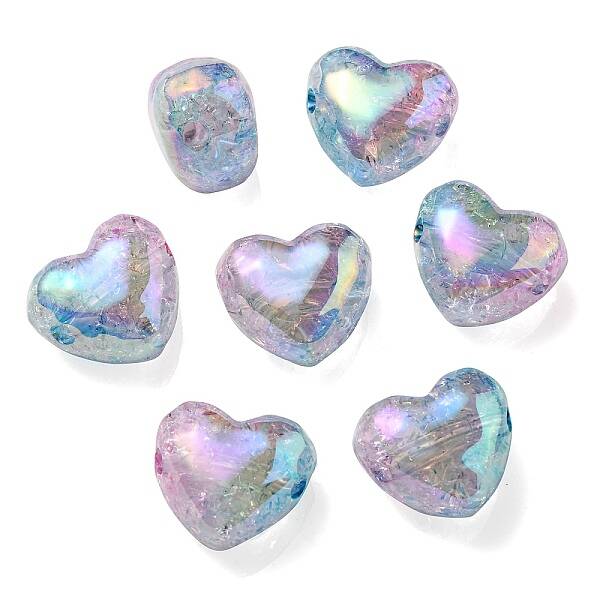 Transparent Crackle Acrylic Beads