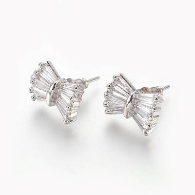Cubic Zirconia Stud Earrings