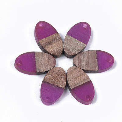 Resin & Walnut Wood Pendants