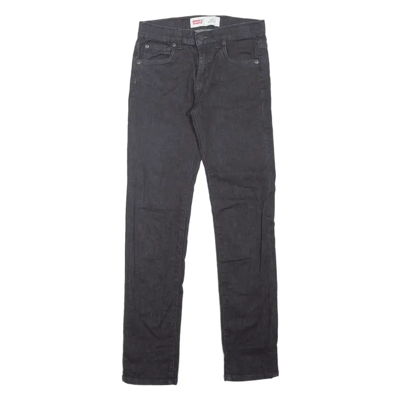 LEVI'S 510 Jeans Black Denim Slim Skinny Boys W26 L28