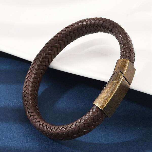Braided Microfiber Leather Cord Bracelets for Women Men