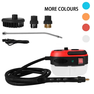 Portable Handheld Wired Steam Cleaner, High Temperature Pressurized Steam Cleaning Machine with Brush Heads, Household Cleani...