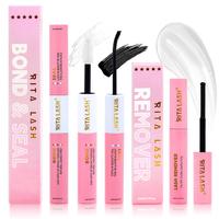 Lash Bond & Seal & Remover, 1 Set Individual Cluster Lashes Glue & Mascara Remover, Gentle Makeup Remover for Eyelash, Super ...