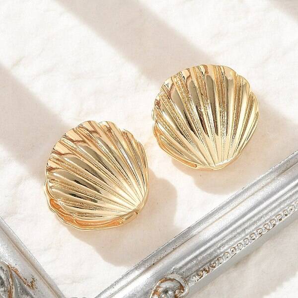 Brass Hoop Earrings for Women