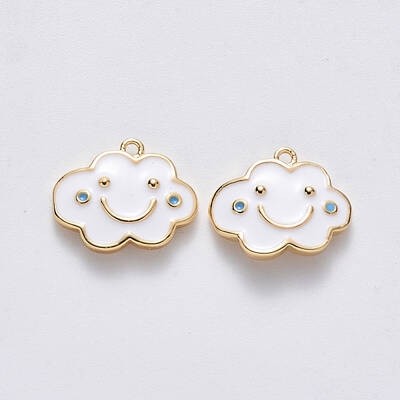 Brass Enamel Pendants