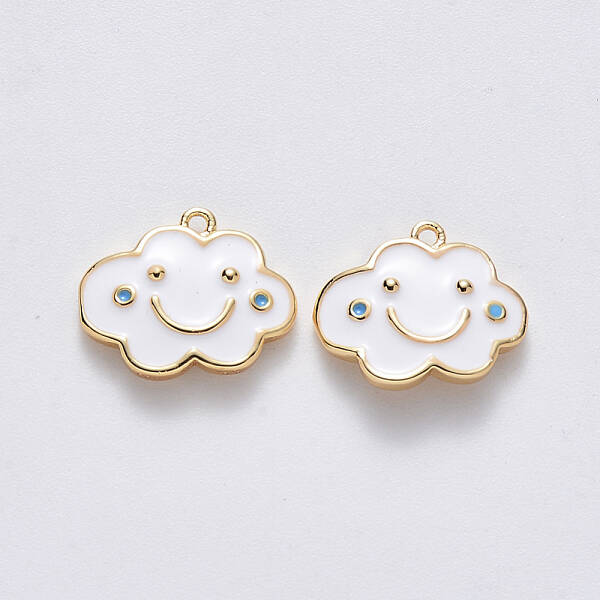 Brass Enamel Pendants