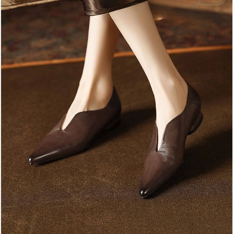CHIKO Bama Pointy Toe Block Heels Pumps Shoes