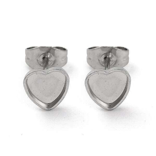 304 Stainless Steel Stud Earring Findings