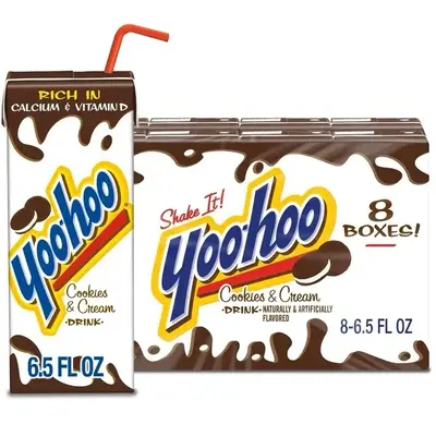 Yoo-Hoo Cookies and Cream Drink 6.5oz 8 Pack