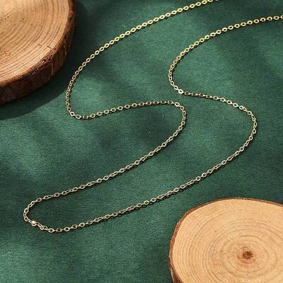 Ion Plating(IP) 304 Stainless Steel Cable Chain Necklaces