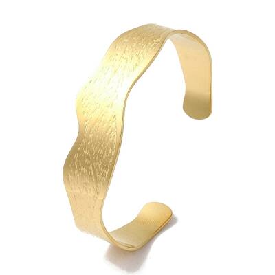 304 Stainless Steel Open Cuff Bangles for Women