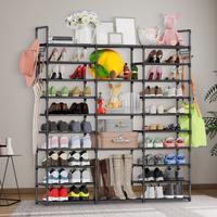 MENOLANA 9-Tier Metal Shoe Rack Organizer for 50-55 Pairs,Stackable,Space Saving Shoe Storage Shelf for Entryway, Closet, Bed...