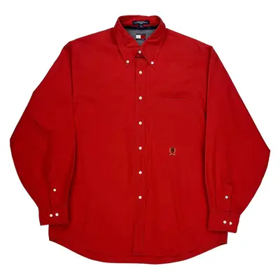 Tommy Hilfiger Shirt - Large Red Cotton