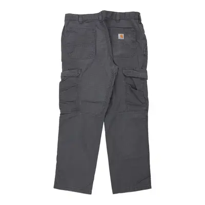 Carhartt Cargo Trousers - 36W 30L Navy Cotton