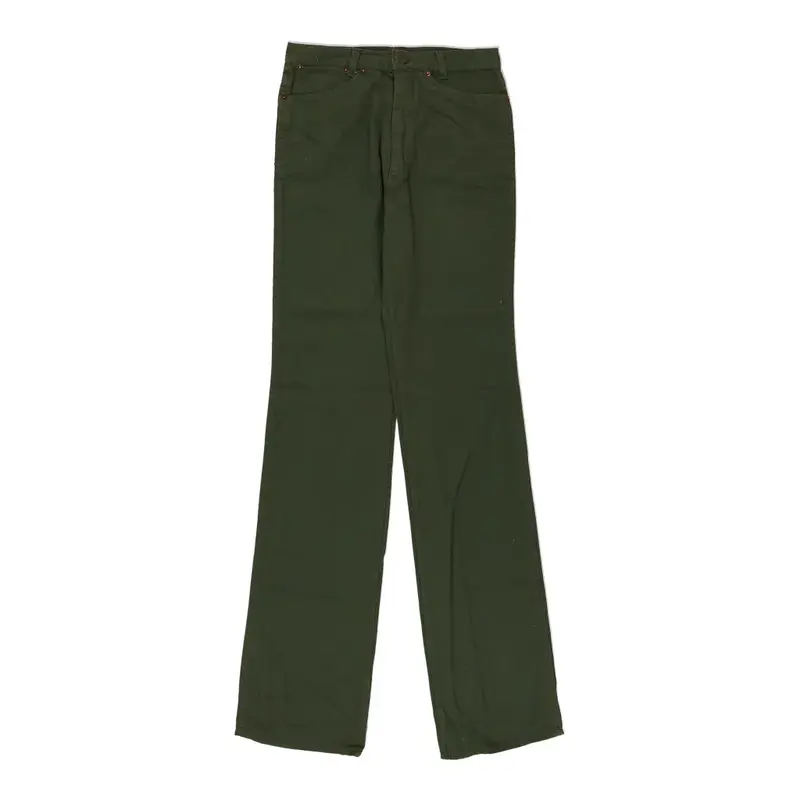 Shaft Trousers - 26W UK 6 Green Cotton