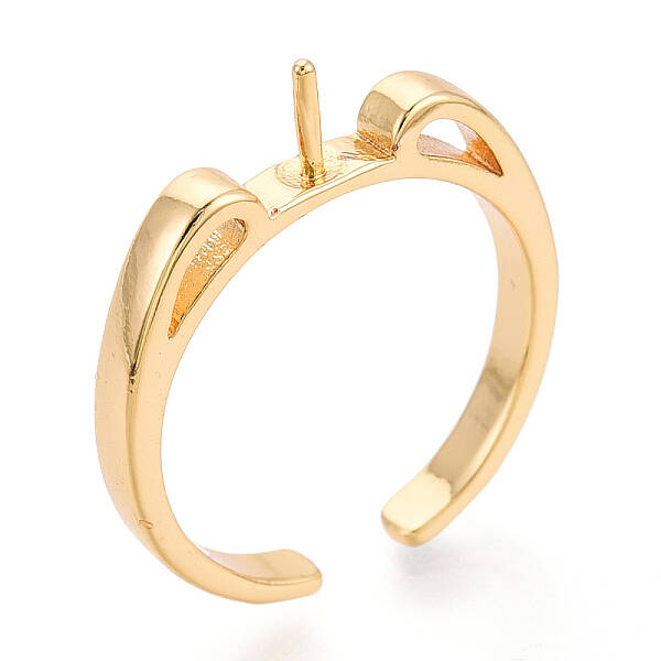 Brass Cup Peg Ring Settings