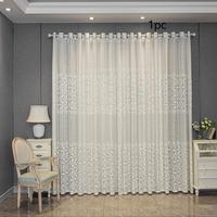 Hollow Out Design Finished Curtain, Modern Simple Luxury Curtain, Light-transmitting Window Decoration for Balcony, Bedroom, ...