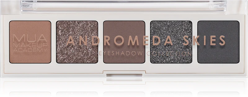 MUA Makeup Academy Professional 5 Shades Eyeshadow Palette Color Andromeda Skies 3.8g