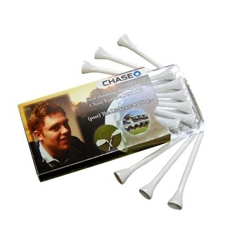 125 Customized Golf Tees in Envelope - Golfelope - 6 Tees & Silver ...