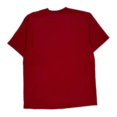 Champion T-Shirt - Large Red Cotton