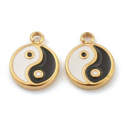 Fashion 304 Stainless Steel Enamel Charms