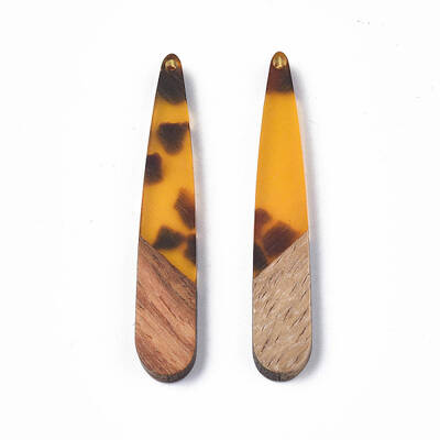 Resin & Walnut Wood Pendants