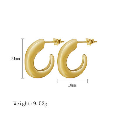 304 Stainless Steel Stud Earrings