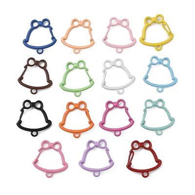 Spray Paint Alloy Spring Gate Rings