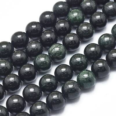Natura Myanmar Black Jade Beads Strands