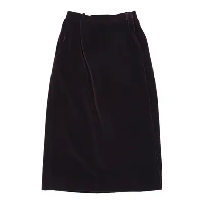 Rive Gauche Yves Saint Laurent Skirt - 26W UK 6 Purple Velvet | Size: UK 6
