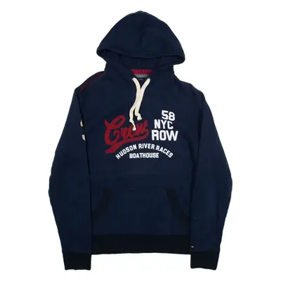 TOMMY HILFIGER Womens Blue Hoodie L