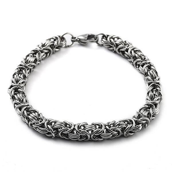 Non-Tarnish 201 Stainless Steel Rope Chain Bracelet