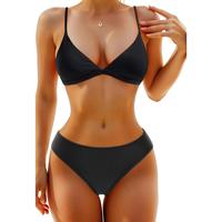 Yonique Women Two Piece Triangle Bikini Set Bathing Suit Sexy Swimsuit Full Coverage Bottom