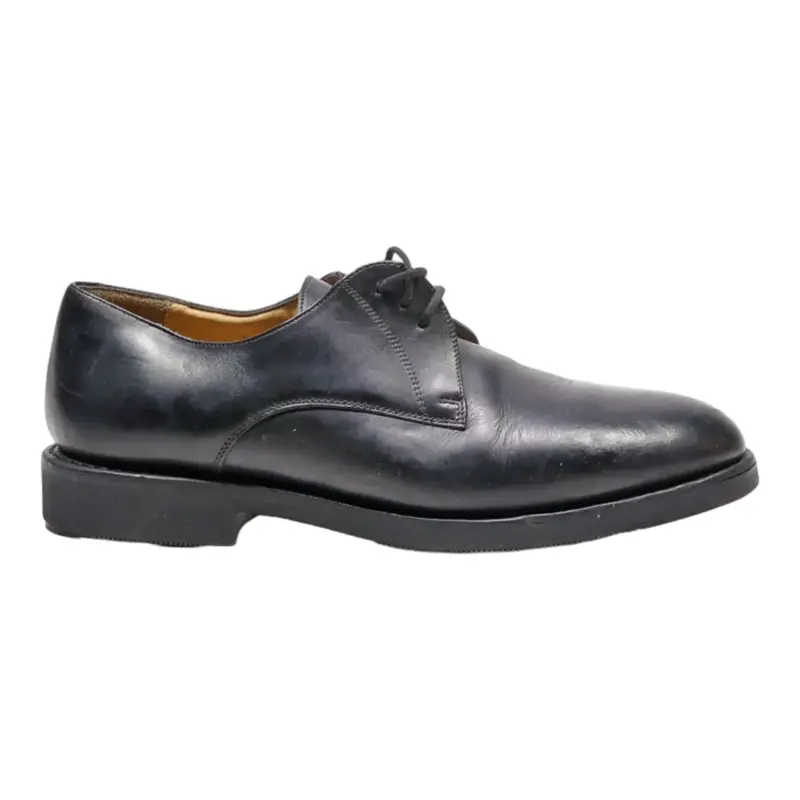 HARDRIGE Derby Shoes Black Leather Mens UK 8