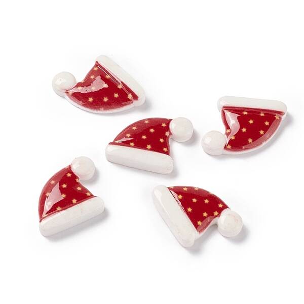 Christmas Themed Opaque Resin Cabochons