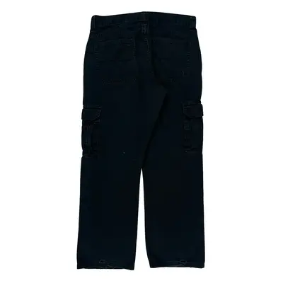 Wrangler Cargo Trousers - 32W 29L Black Cotton | Size: 32″ waist
