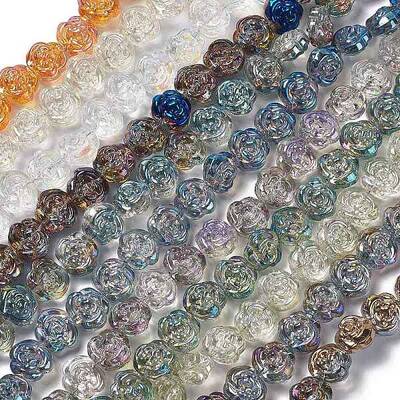 Electroplate Glass Beads Strands