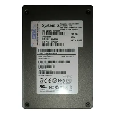 90Y8643-B2 IBM 256GB MLC SATA 6Gb/s Hot Swap 2.5-inch Internal Solid State Drive