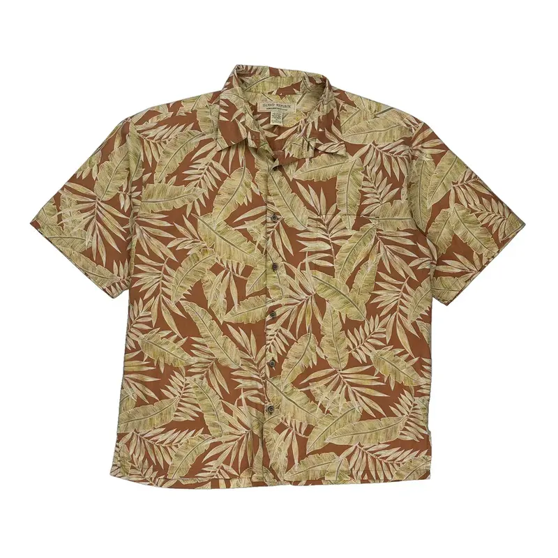 Island Republic Hawaiian Shirt - XL Brown Cotton
