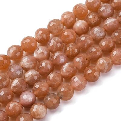 Natural Peach Moonstone Beads Strands